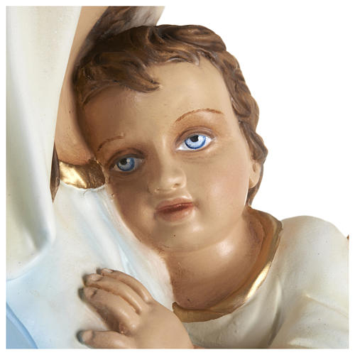 Estatua Virgen con niño en brazos 80 cm PARA EXTERIOR 5