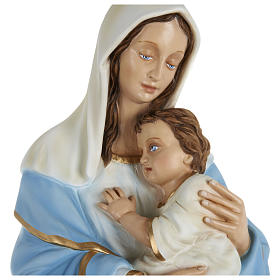 Statue Vierge avec Enfant-Jésus serré dans les bras 80 cm fibre de verre POUR EXTÉRIEUR