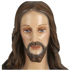 Estatua Sagrado Corazón de Jesús fibra de vidrio 80 cm PARA EXTERIOR