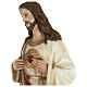 Statua Sacro cuore di Gesù vetroresina 80 cm PER ESTERNO s3