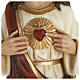 Statua Sacro cuore di Gesù vetroresina 80 cm PER ESTERNO s4