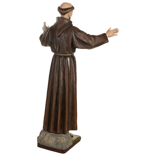 Saint Francis with Dove Fiberglass Statue 100 cm FOR OUTDOORS 11