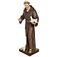 Statue of St. Francis with doves in fibreglass 80 cm for EXTERNAL USE s3