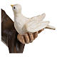 Statue of St. Francis with doves in fibreglass 80 cm for EXTERNAL USE s4