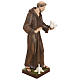 Statue of St. Francis with doves in fibreglass 80 cm for EXTERNAL USE s5