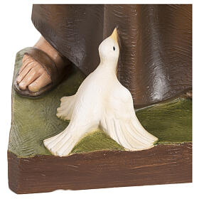 Figura Święty Franciszek z gołębiami, włókno szkalne, 80 cm, NA ZEWNĄTRZ