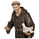 Statue of St Francis and Dove in Fiberglass 80 cm FOR OUTDOORS s9