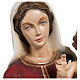 Estatua Virgen con niño capa azul rojo fiberglass 85 cm PARA EXTERIOR s4