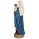 Estatua Virgen con niño capa azul rojo fiberglass 85 cm PARA EXTERIOR s11