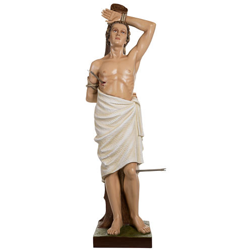 Statue of St. Sebastian in fibreglass 125 cm for EXTERNAL USE 1