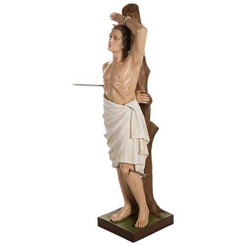 Statue of St. Sebastian in fibreglass 125 cm for EXTERNAL USE 4