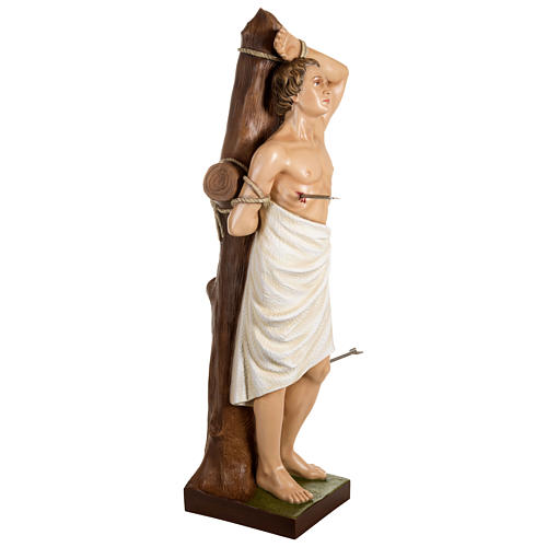 Statue of St. Sebastian in fibreglass 125 cm for EXTERNAL USE 7