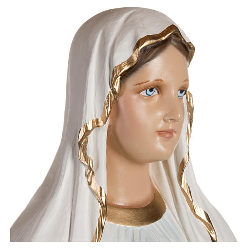 Estatua Virgen de Lourdes fibra de vidrio 130 cm PARA EXTERIOR 2