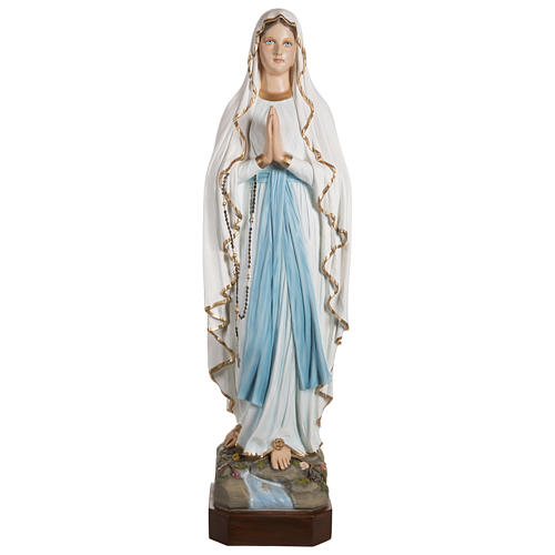 Statue Notre Dame de Lourdes fibre de verre 130 cm POUR EXTÉRIEUR 1
