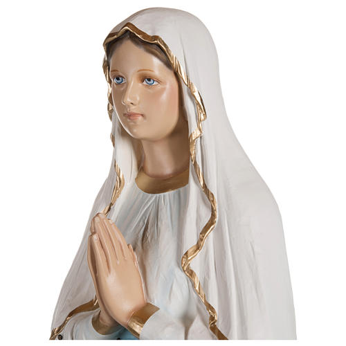 Statue Notre Dame de Lourdes fibre de verre 130 cm POUR EXTÉRIEUR 4