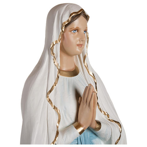 Statue Notre Dame de Lourdes fibre de verre 130 cm POUR EXTÉRIEUR 6
