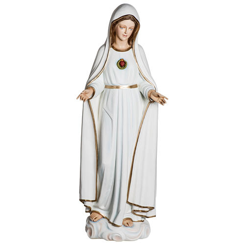 Statue of Our Lady of Fatima in fibreglass 120 cm for EXTERNAL USE 1