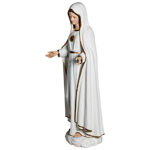 Statue of Our Lady of Fatima in fibreglass 120 cm for EXTERNAL USE 5