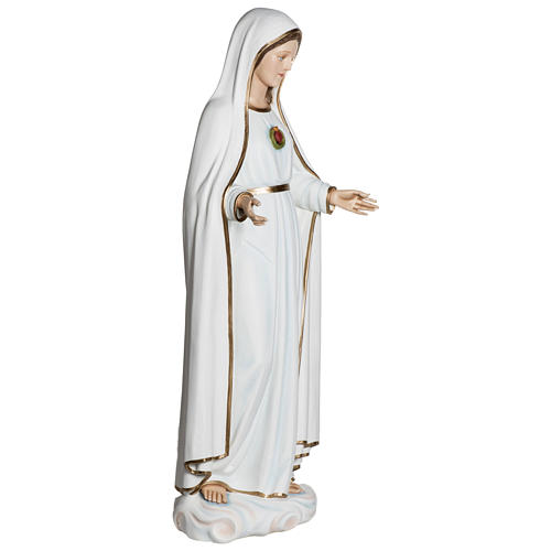 Statue of Our Lady of Fatima in fibreglass 120 cm for EXTERNAL USE 8
