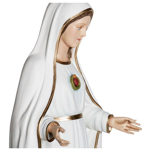 Statue of Our Lady of Fatima in fibreglass 120 cm for EXTERNAL USE 9