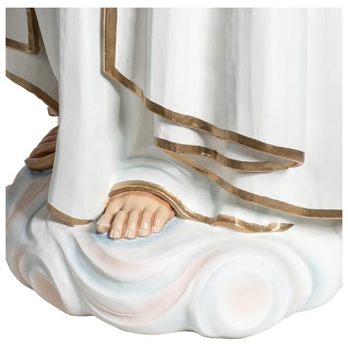 Estatua Virgen de Fátima 120 cm fiberglass PARA EXTERIOR 11
