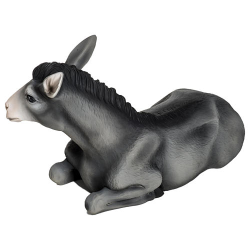 Ox and Donkey in fibreglass 60 cm for EXTERNAL USE 3
