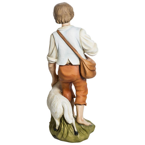 Shepherd with Sheep Nativity Fiberglass Statue, 60 cm FOR OUTDOORS 6