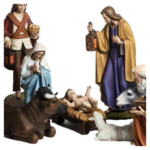 Complete Nativity Scene in Fiberglass, 60 cm, 15 pcs FOR OUTDOORS 2