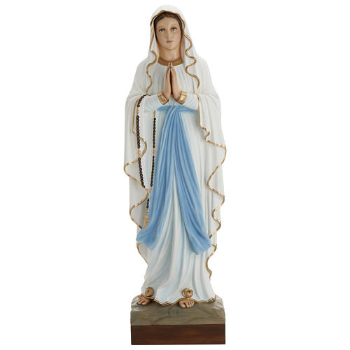 Estatua Virgen de Lourdes 85 cm de fibra de vidrio PARA EXTERIOR 1