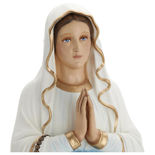 Estatua Virgen de Lourdes 85 cm de fibra de vidrio PARA EXTERIOR 2