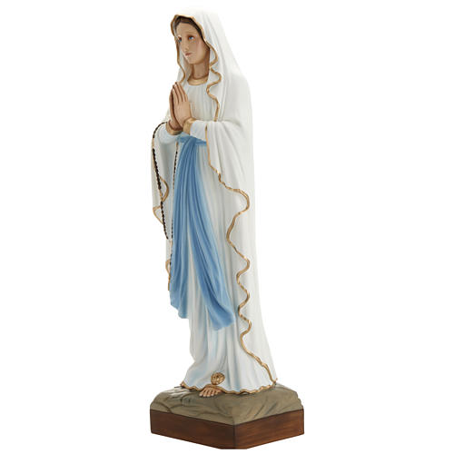 Estatua Virgen de Lourdes 85 cm de fibra de vidrio PARA EXTERIOR 3