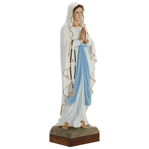 Estatua Virgen de Lourdes 85 cm de fibra de vidrio PARA EXTERIOR 5