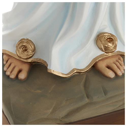 Estatua Virgen de Lourdes 85 cm de fibra de vidrio PARA EXTERIOR 6