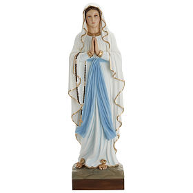 Our Lady of Lourdes Statue in Fiberglass, 85 cm FOR OUTDOORS
