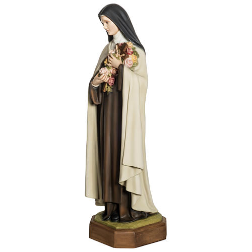 Statue of St. Theresa of Lisieux in fibreglass 80 cm for EXTERNAL USE 3