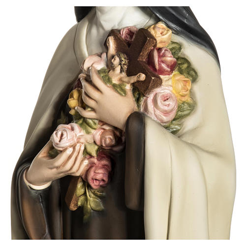Statue of St. Theresa of Lisieux in fibreglass 80 cm for EXTERNAL USE 7