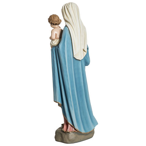 Statue of the Virgin Mary with Baby Jesus in fibreglass 60 cm for EXTERNAL USE 7