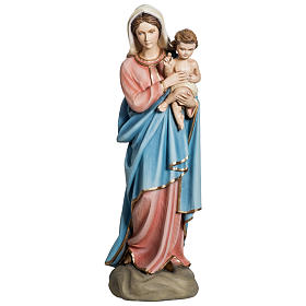 Estatua Virgen con Niño 60 cm fibra de vidrio PARA EXTERIOR