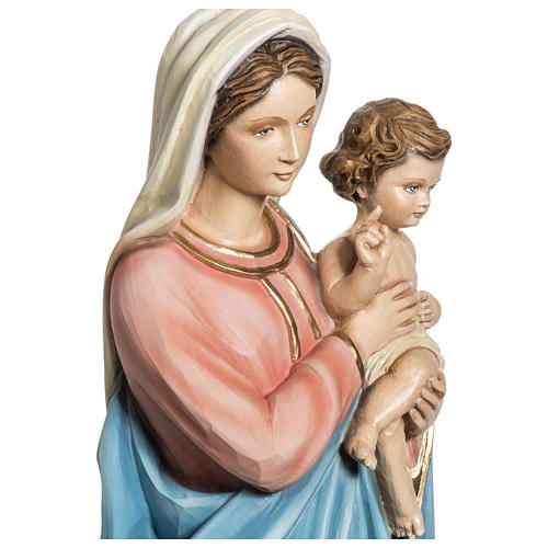 Statua Madonna con Bambino 60 cm vetroresina PER ESTERNO 3