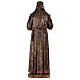 Statue Pater Pio 175cm bronzefarbigen Fiberglas AUSSENGEBRAUCH s11