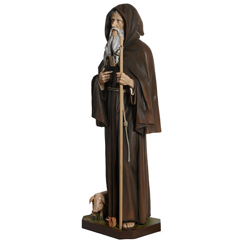 Statue of St. Anthony Abbott in fibreglass 160 cm for EXTERNAL USE 4