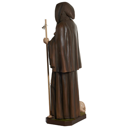 Statue of St. Anthony Abbott in fibreglass 160 cm for EXTERNAL USE 12