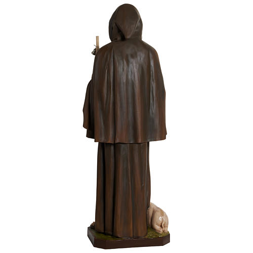 Estatua San Antonio Abad fibra de vidrio 160 cm PARA EXTERIOR 13