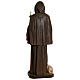 Statua Sant'Antonio Abate vetroresina 160 cm PER ESTERNO s13