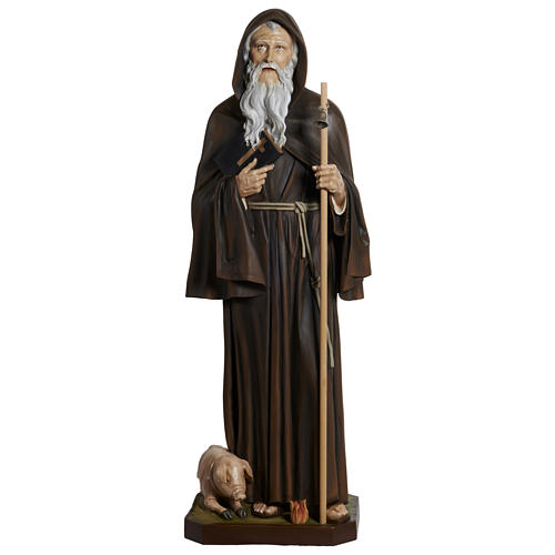 Saint Anthony the Abbot Fiberglass Statue, 160 cm FOR OUTDOORS 1