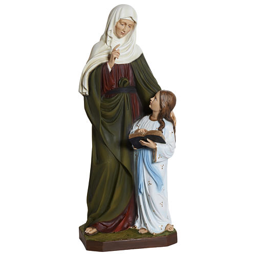 Statue Heilige Anna mit Maria 80cm Fiberglas AUSSENGEBRAUCH 1