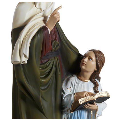 Statue Heilige Anna mit Maria 80cm Fiberglas AUSSENGEBRAUCH 12