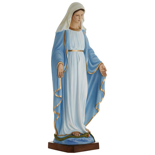 Estatua Virgen Inmaculada 100 cm fibra de vidrio PARA EXTERIOR 4