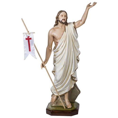 Estatua Jesús Resucitado 100 cm fiberglass para exterior 1