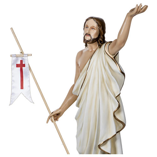 Estatua Jesús Resucitado 100 cm fiberglass para exterior 5